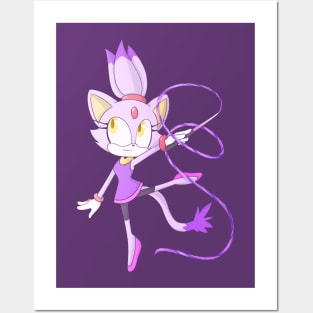 Blaze the Cat - Rhythmic Gymnastics Posters and Art